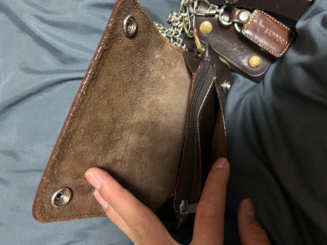 【80'S】　ハーレーダビッドソン　ミドルトラッカーウォレット　イルビゾンテ　付