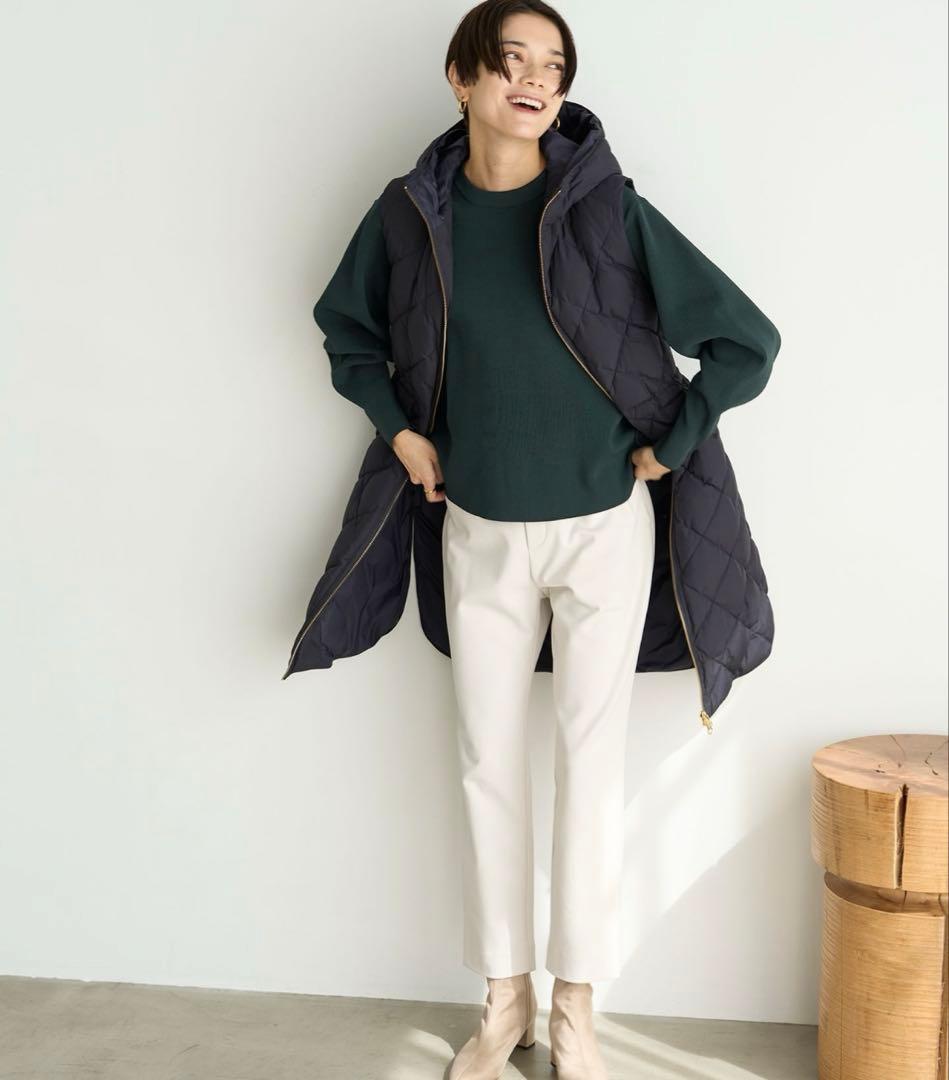 完売品【TAION×UNFILO 】フード付きジレ アンフィーロ　ダウンジレ