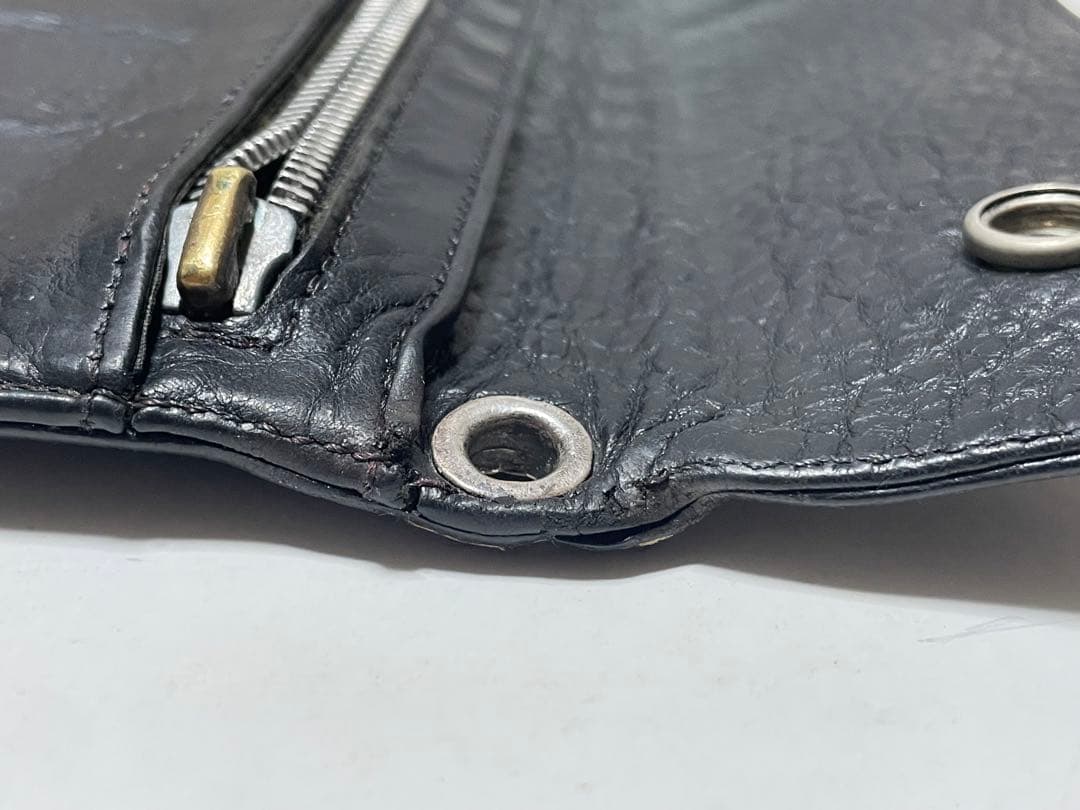 こめCHROME HEARTS クロムハーツウェーブウォレットクロスボタン