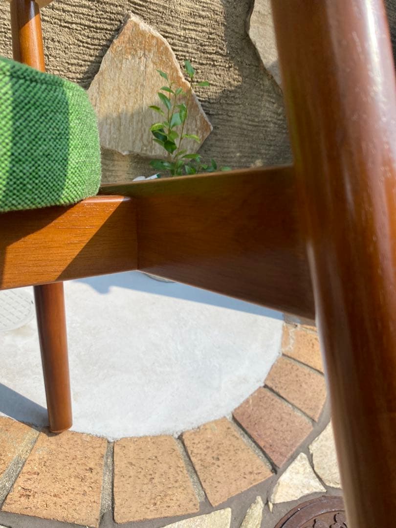 カリモク60 Dチェア　美品　タープグリーン　1脚