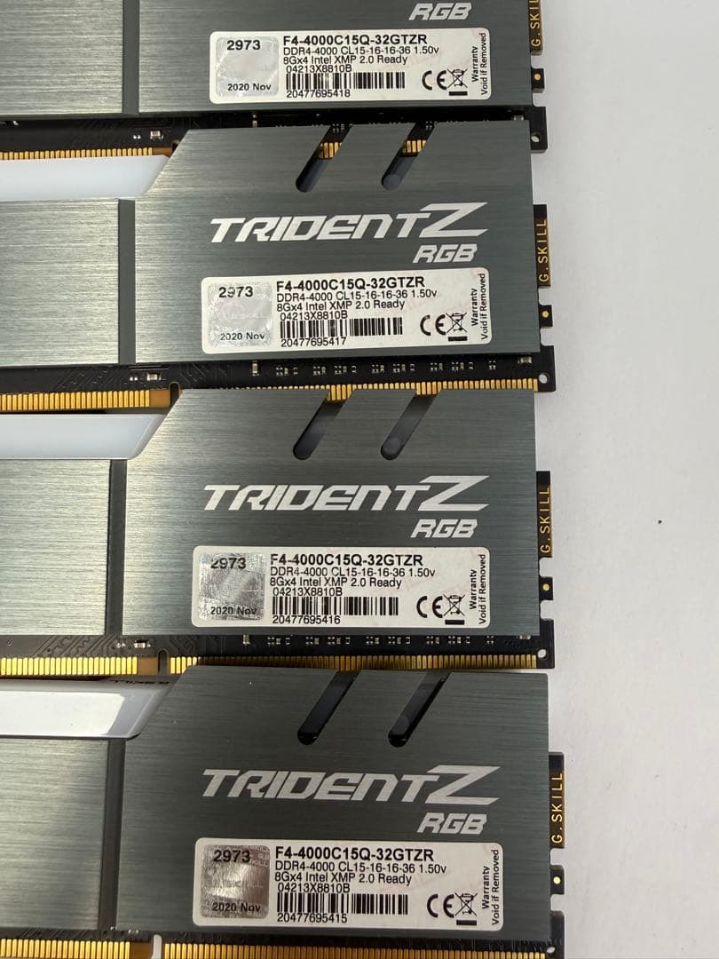 G.SKILL メモリー　DDR4-2666 4枚連番セット　合計32GB