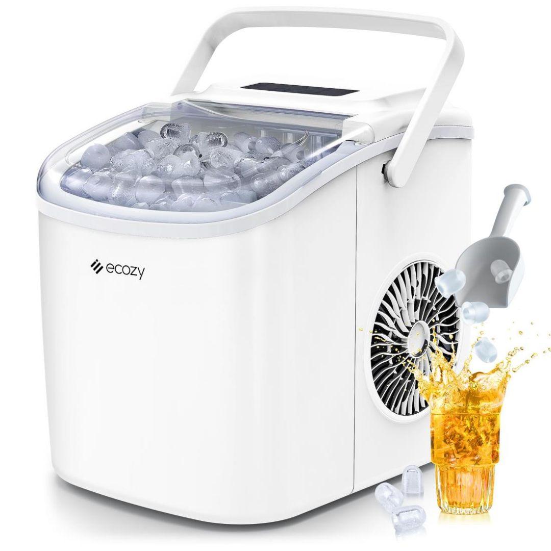 製氷機 家庭用 高速製氷機 最速6分 自動洗浄機能付き 2サイズの氷 コンパ