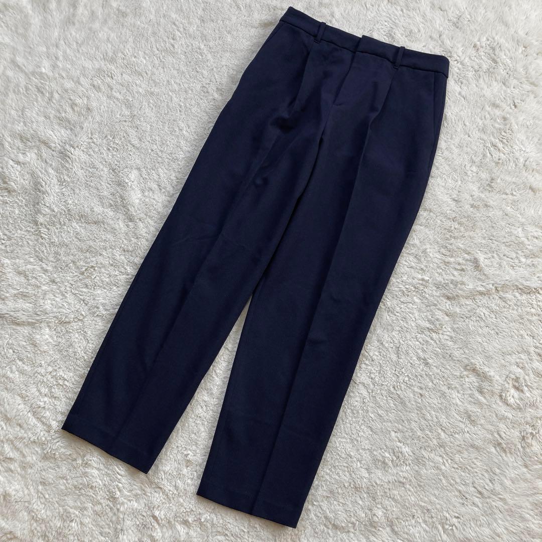 極美品・24年モデル✨ユニクロ　スーツ　感動セットアップ　ネイビー　サイズL