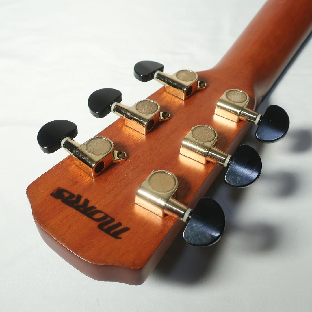 美品 Morris SS-30NAT ミニギター トップ単板 マホガニーボディ