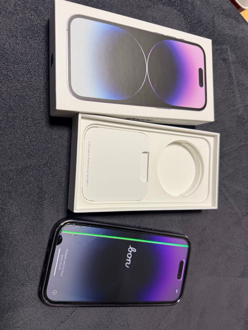 ぽ*た様 Apple iPhone 14 Pro 限定色ディープパープル 液晶難