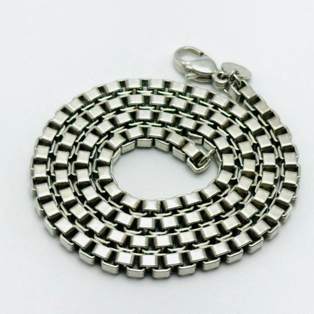 Tiffany ベネチアン　リンク　チェーン　シルバーネックレス　Ag925