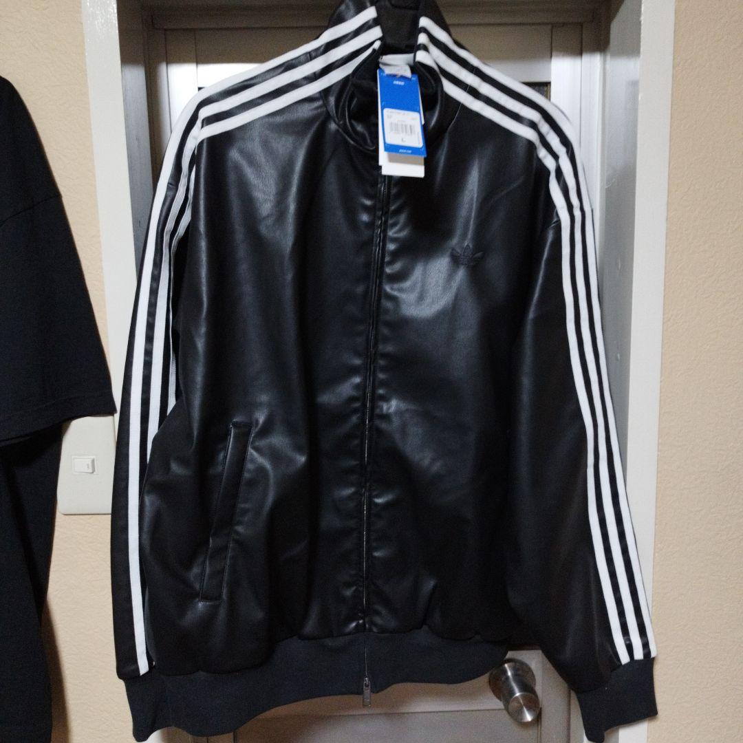 adidas フェイクレザー トラックジャケット 窪塚洋介 L