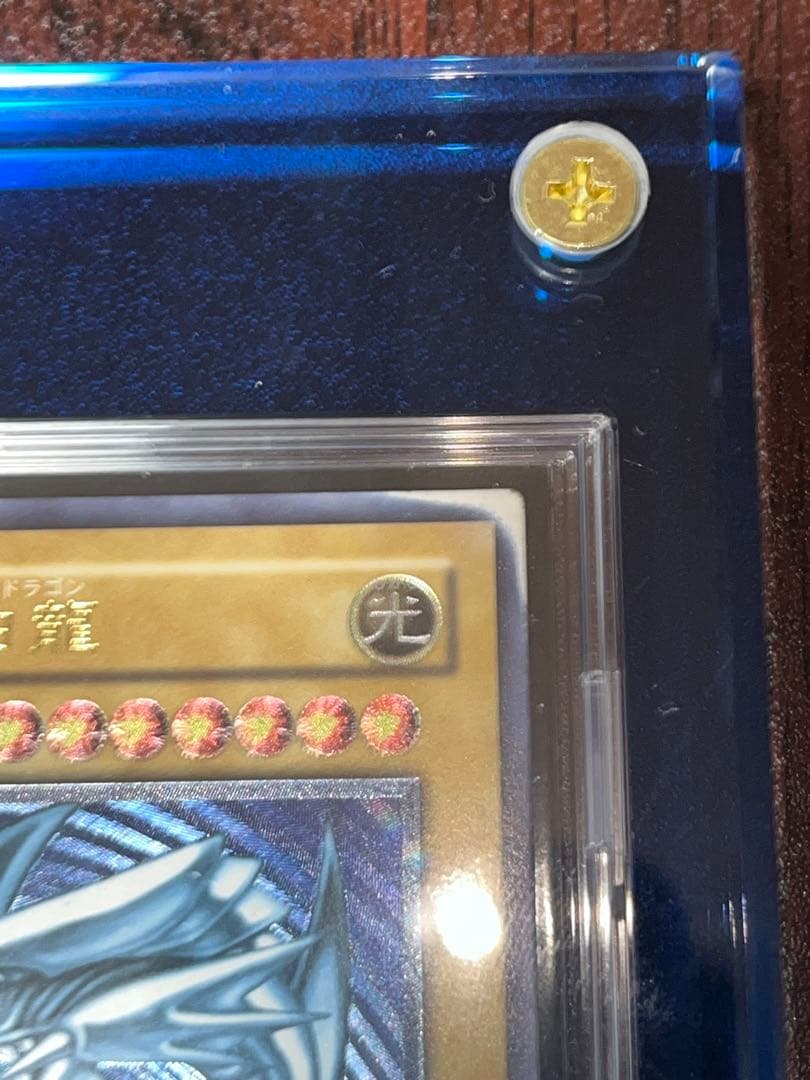 ブルーアイズホワイトドラゴン　青艶　レリーフ　エラーカード