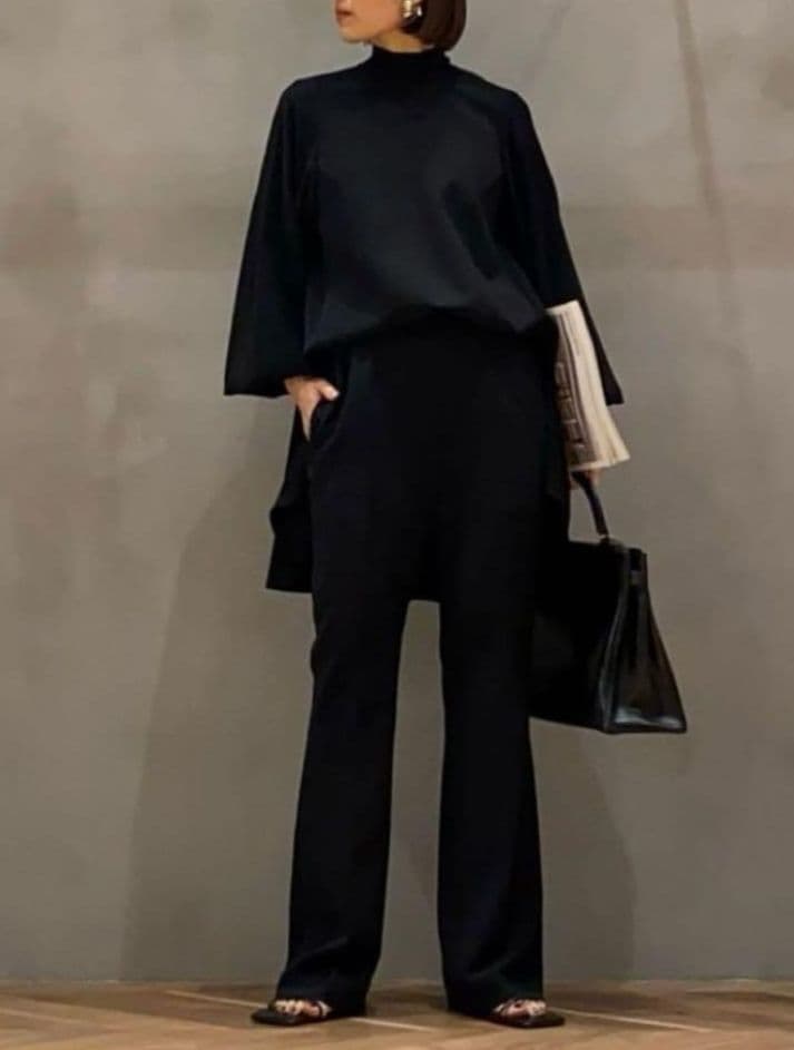 ENFOLD/エンフォルド　DOUBLECLOTH リブブラウス　ドゥーズィエム