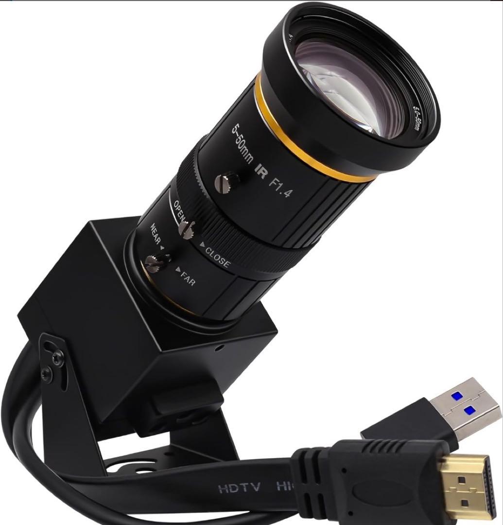 HDMI USBカメラ 4K webカメラ USB 10倍ズーム 5-50mm