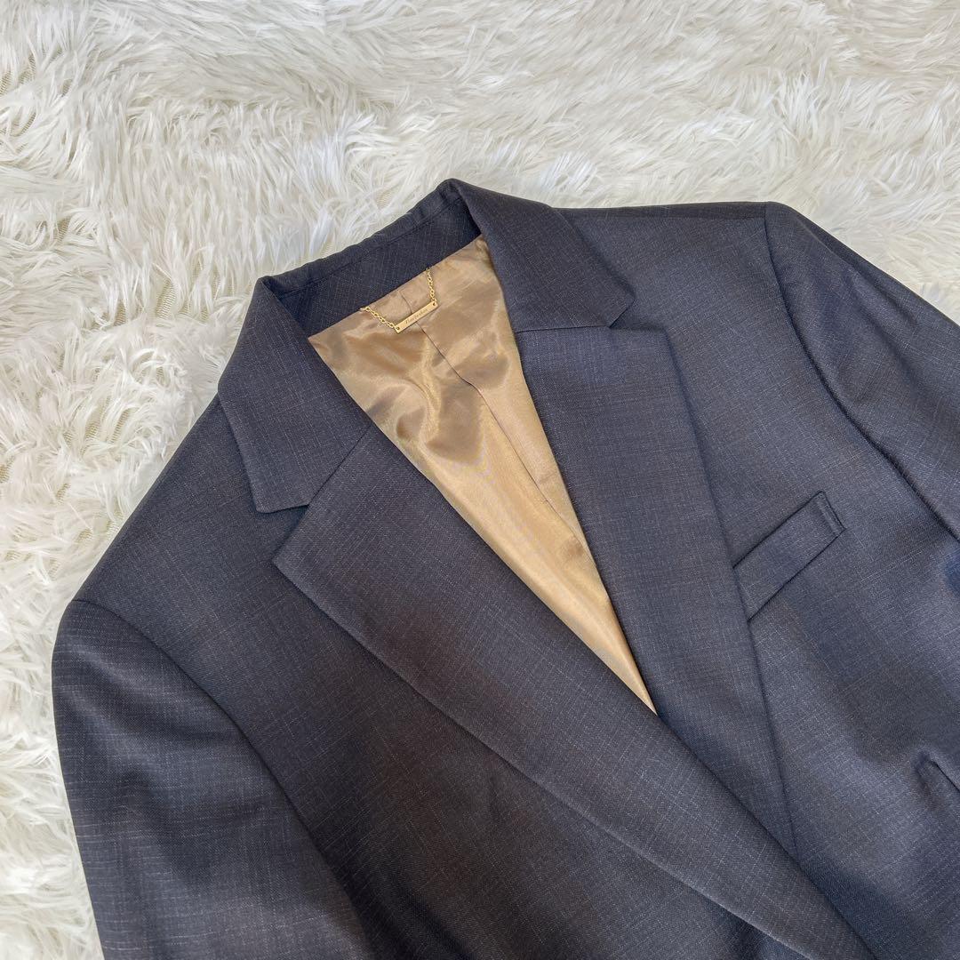 美品 ニューヨーカー チェルッティ 高級 スーツ 3点セット チェック 17