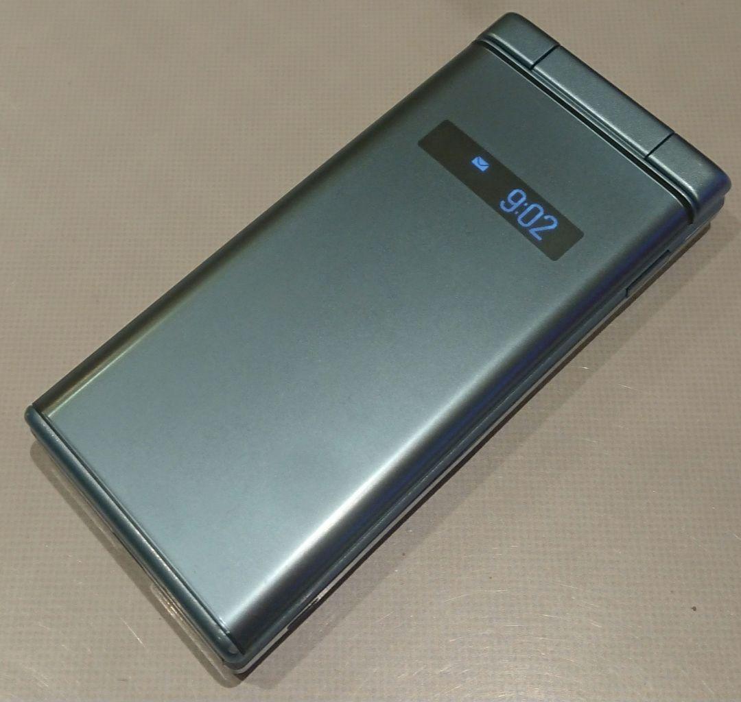 美品 SIMロック解除可 ソフトバンク 701KC BLUE ブルー ワンセグ