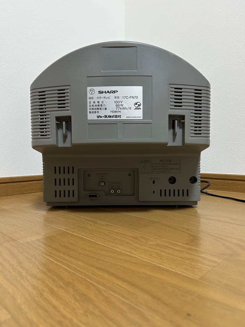 sharp カラーテレビ 17flat television