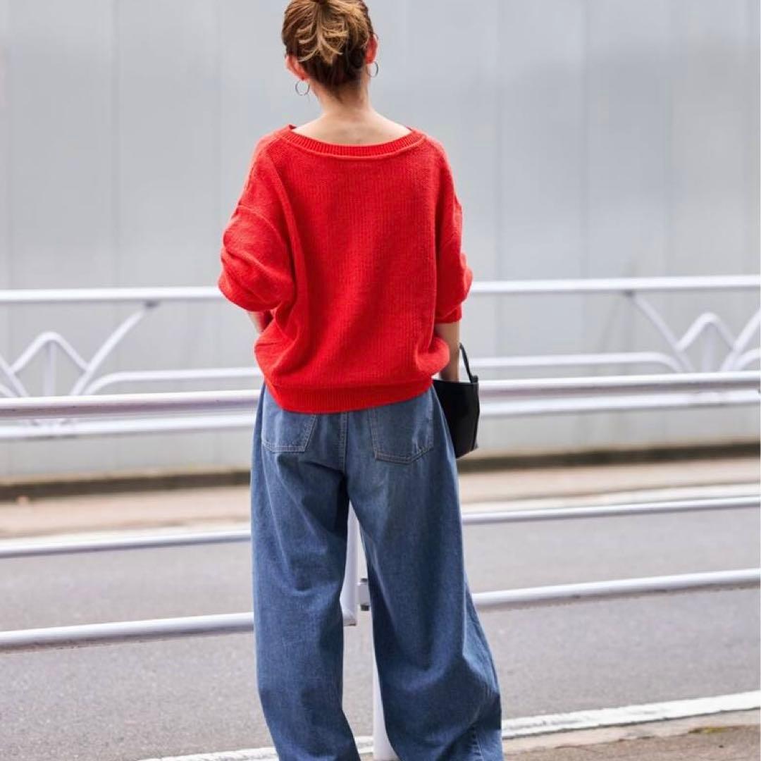 【FRAMeWORK】カノコ2WAYヘンリーニット フリーサイズ