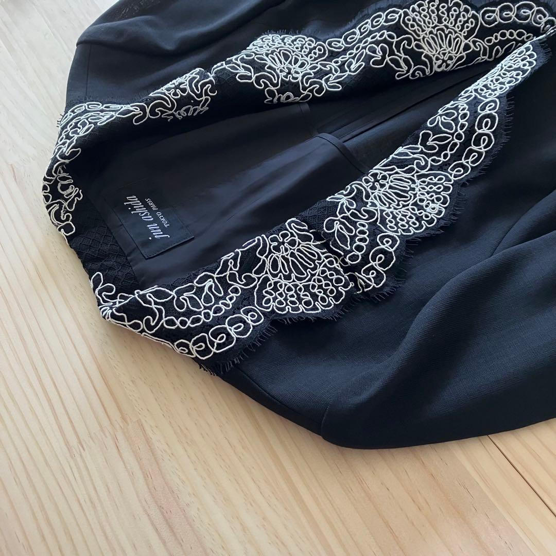 極美品 ジュン アシダ ワンピース ジャケット スーツ ブレード レース 15