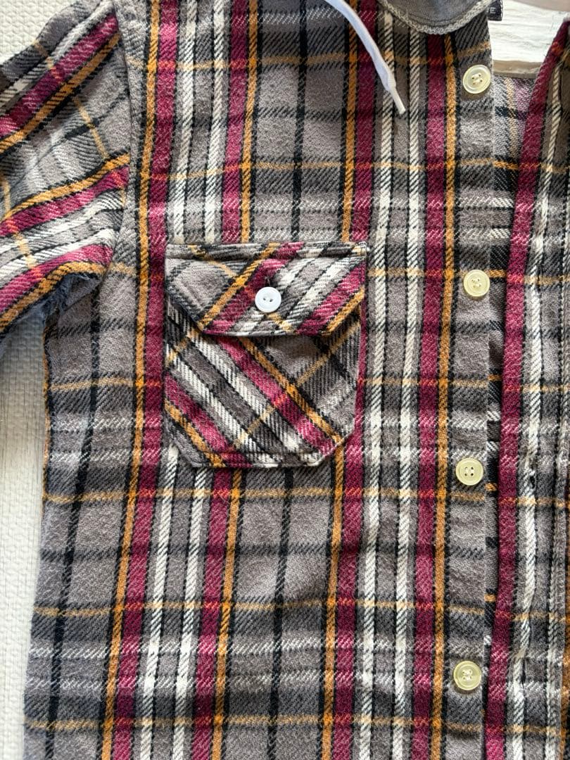 ビー】ナンバーナイン　フードネルシャツ　NUMBER(N)INE サイズ2