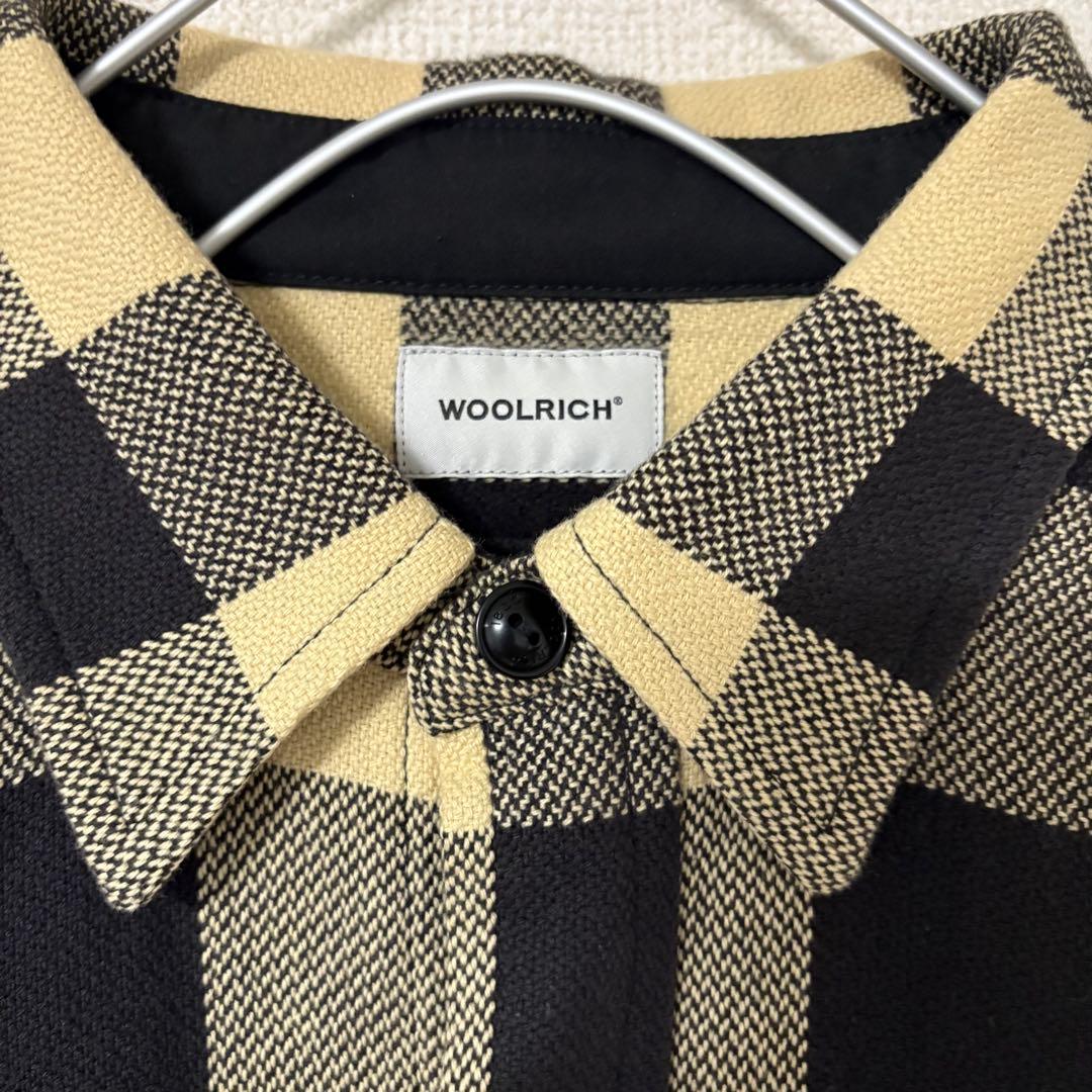WOOLRICH バッファローチェックシャツ アイボリー ブラック