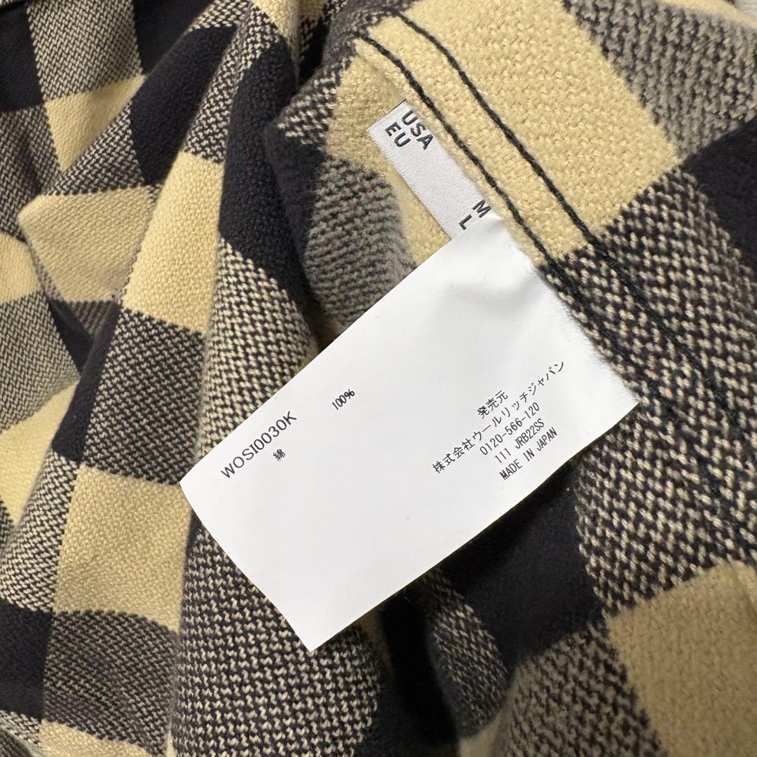 WOOLRICH バッファローチェックシャツ アイボリー ブラック