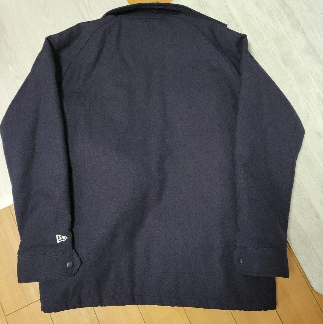 中古美品★New Era ネイビー Nロゴ ジャケット XLサイズ