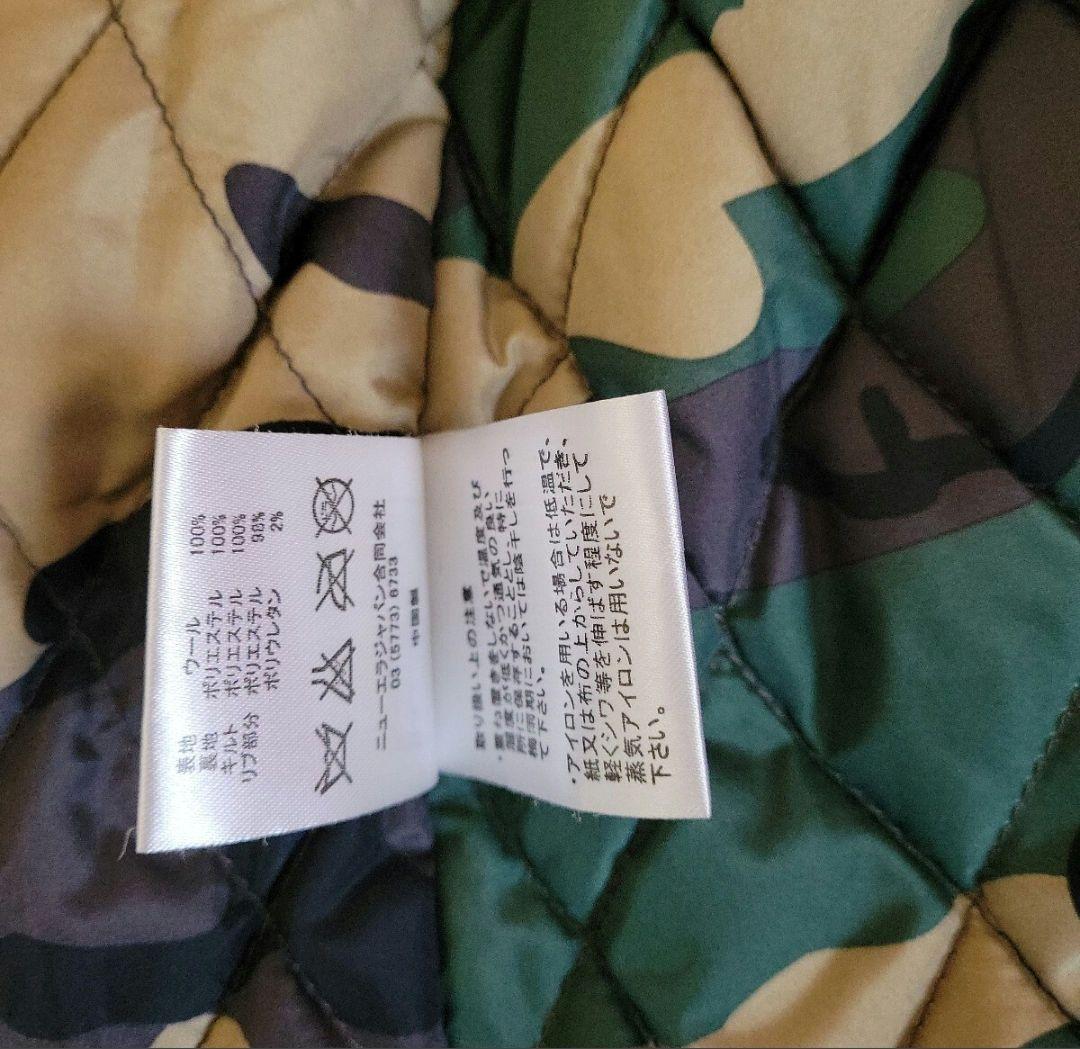 中古美品★New Era ネイビー Nロゴ ジャケット XLサイズ