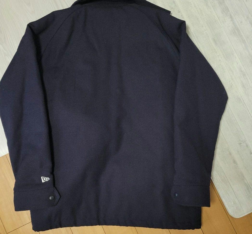中古美品★New Era ネイビー Nロゴ ジャケット XLサイズ