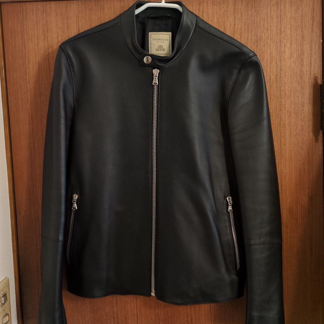 DENIM×tomrrowland別注 シングルライダースジャケット サイズ44