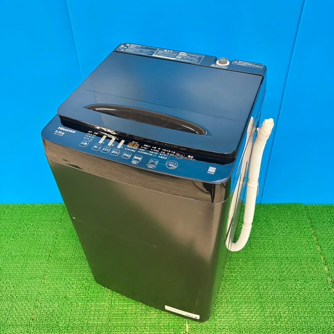 646 ブラックカラー　洗濯機　容量5.5キロ　一人暮らし　冷蔵庫も有　極美品