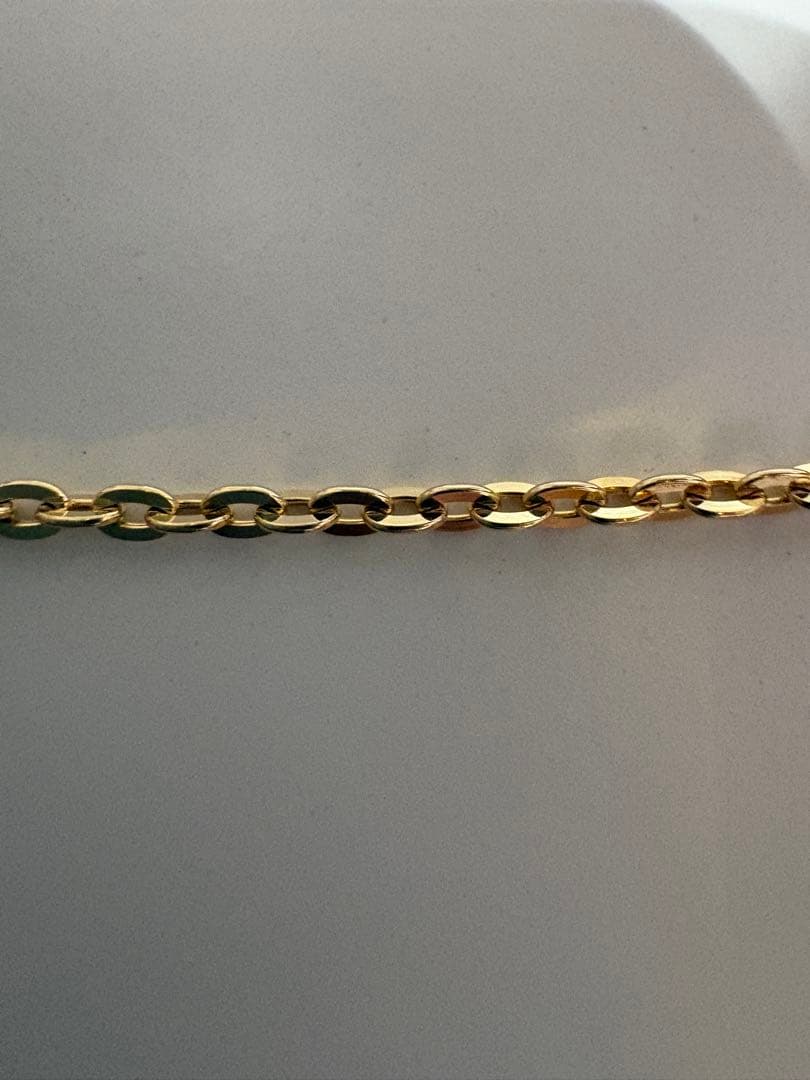 AVALANCHEアヴァランチK10YGクロスケーブルネックレス45cm幅2mm