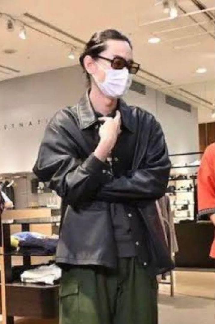 CCU ブラック　レザージャケット　ライダース　菅田将暉　着用モデル