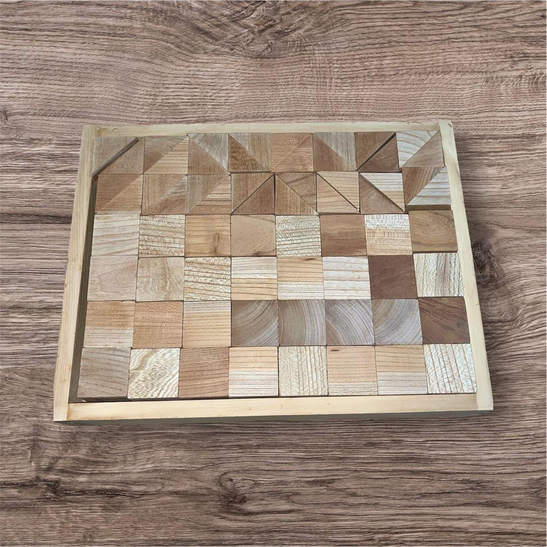 童具館 WAKU-BLOCK45 H0 ワクブロック+母学アカデミー積木 研磨済