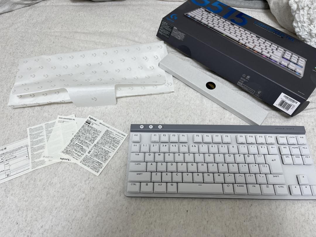 Logicool キーボード G515 TKL ホワイト リニア軸