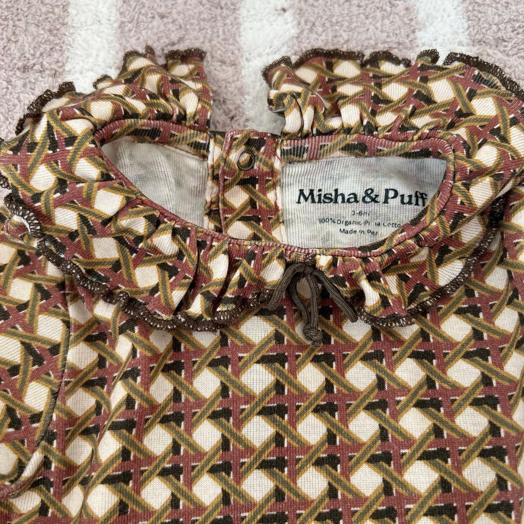 misha&puff ロンパース　ラティス　3-6m