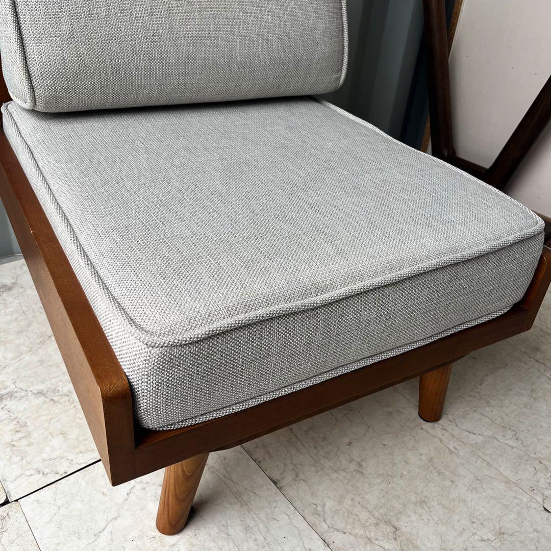 取付無料！ウニコ アルベロ 北欧風ナチュラルファブリック1Pソファ・オットマン✨