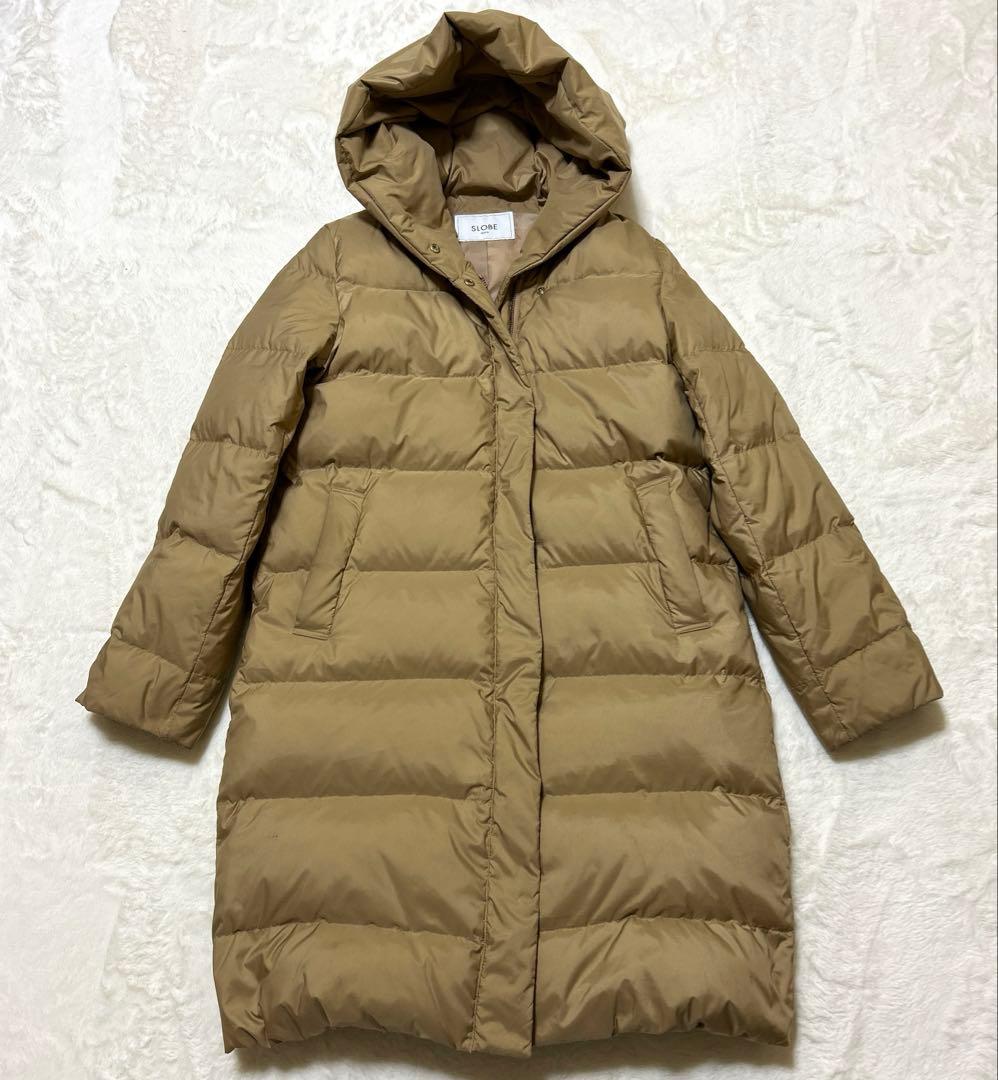 SLOBE IENA ショールフードロングダウンコート L