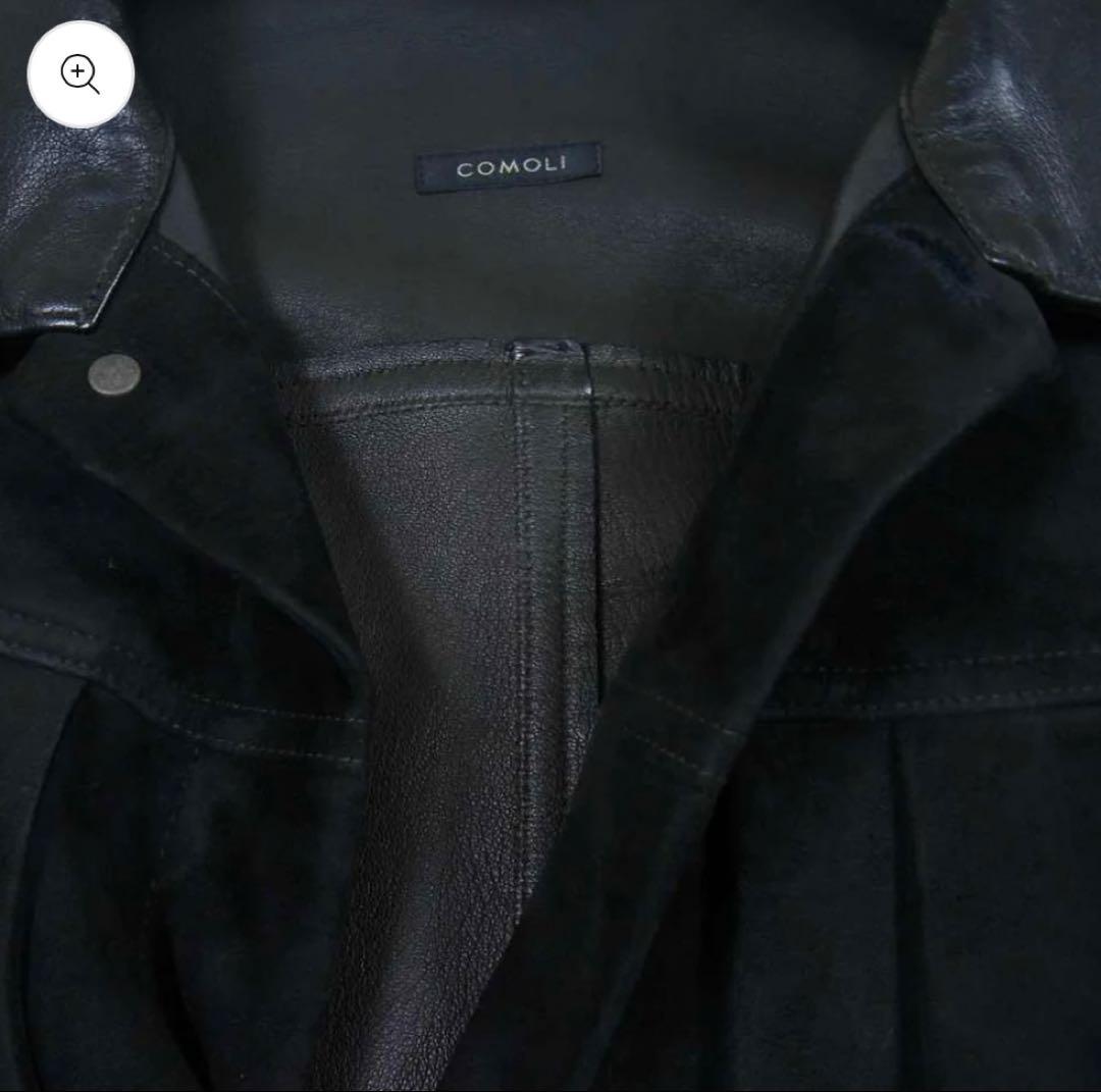 COMOLI シープスエード TYPE 1st ジャケット 2 ブラック