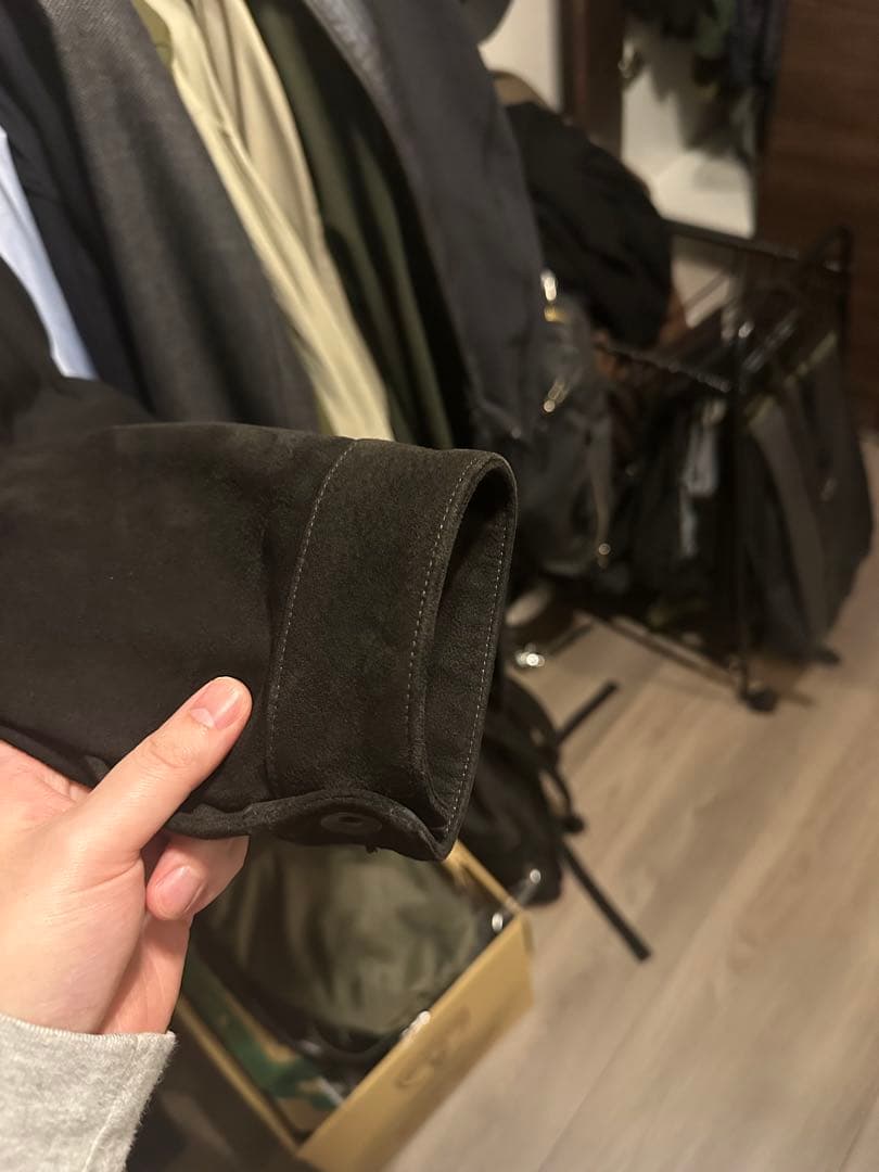 COMOLI シープスエード TYPE 1st ジャケット 2 ブラック