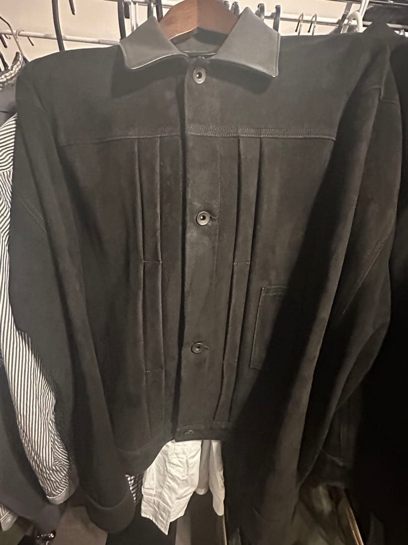 COMOLI シープスエード TYPE 1st ジャケット 2 ブラック