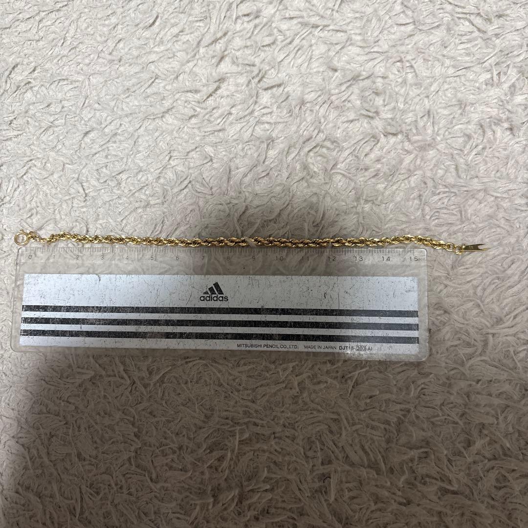 ゴールド ツイストチェーン ブレスレット18k