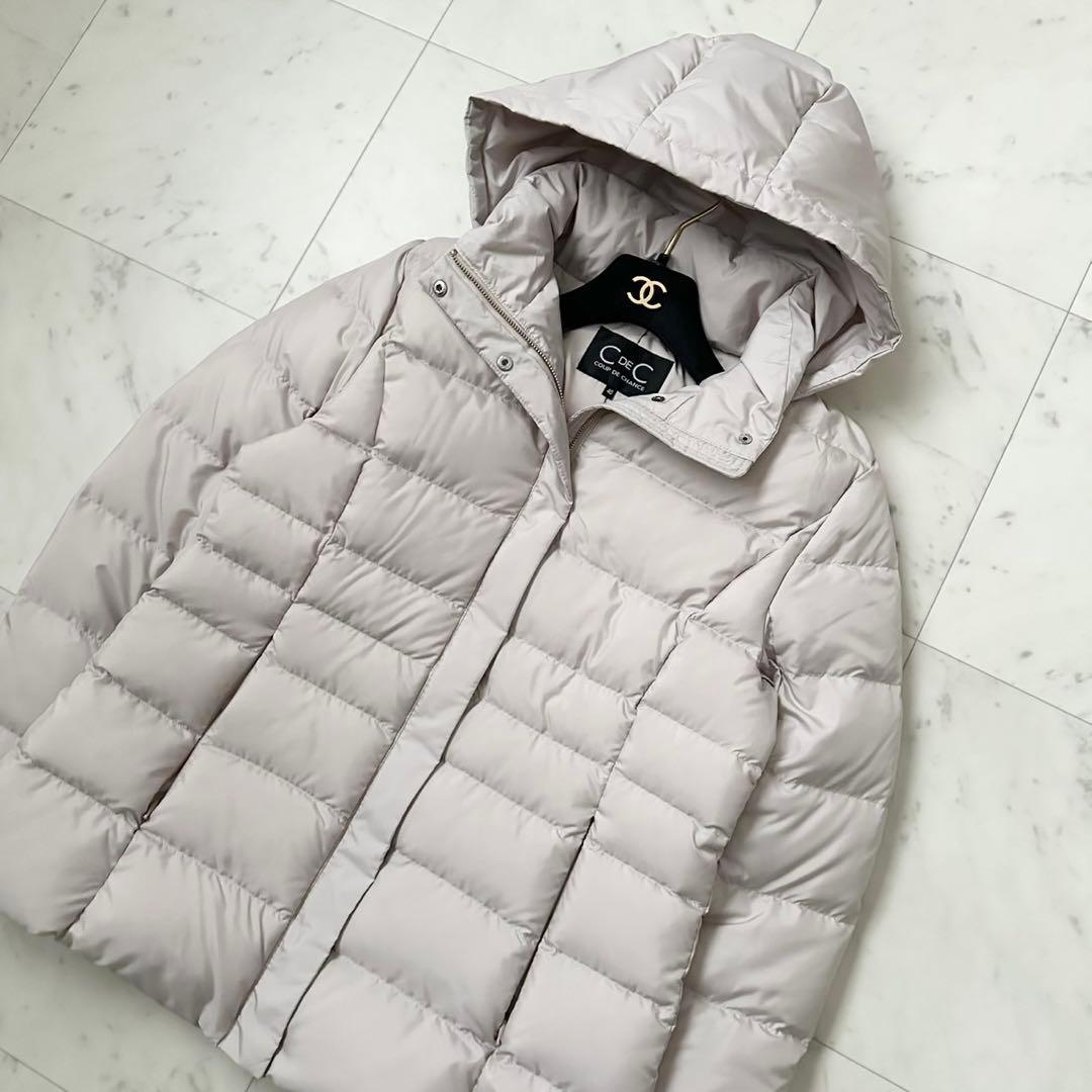 極美品❤️2024AW クードシャンス　ミドル丈ダウンコート　グレージュ　L