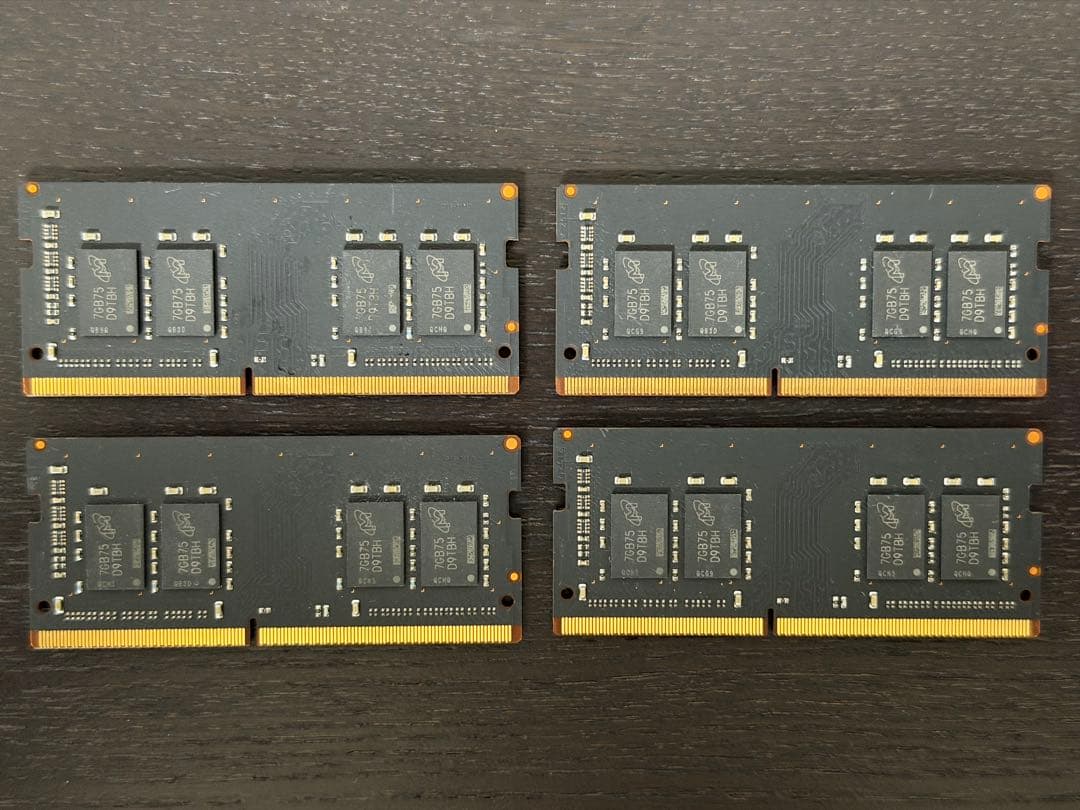 DDR4 SO-DIMM 8GB x 4枚 32GB分