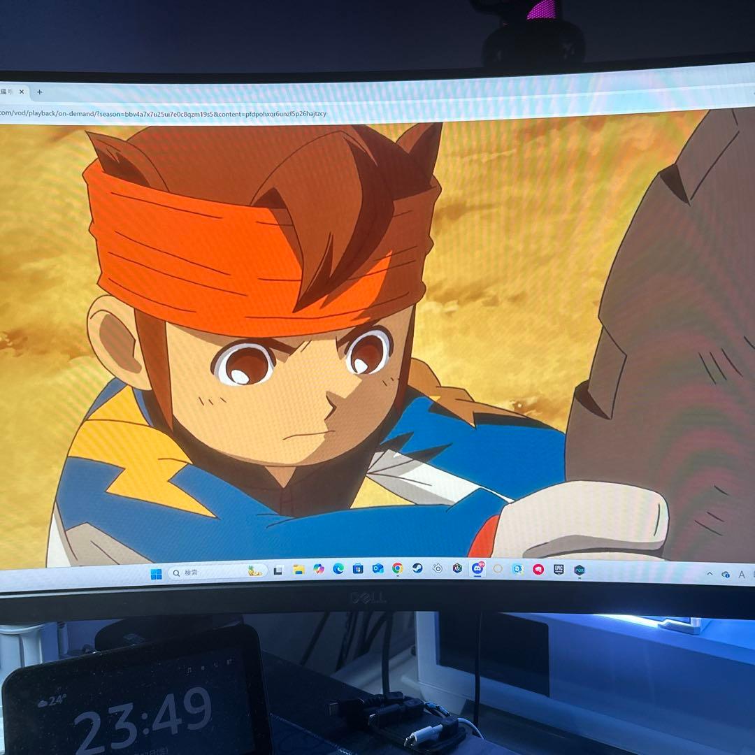 DELL ゲーミング曲面モニター 本体 リフレッシュレート165hz