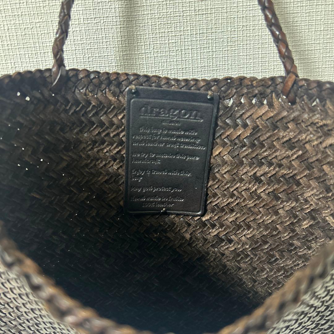 dragon メッシュレザートート