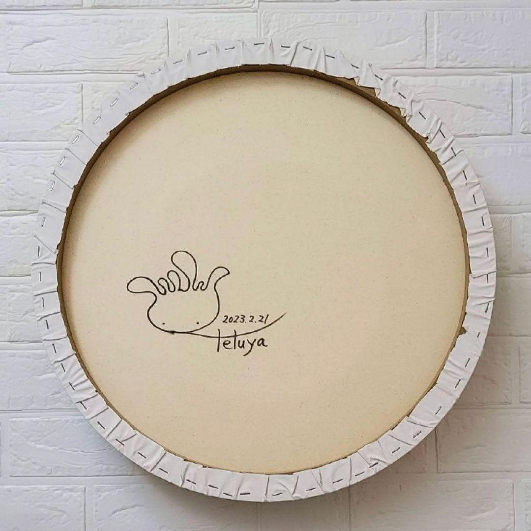 ★鈴木哲也★丸型(500×500mm)アクリル原画1点物★#0035