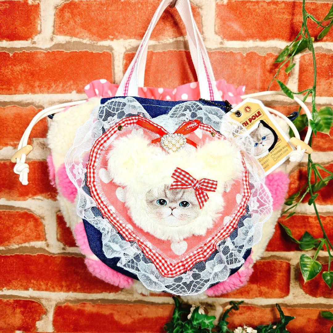 1/1ゆきそら③【ハート型巾着トートバッグ】6点