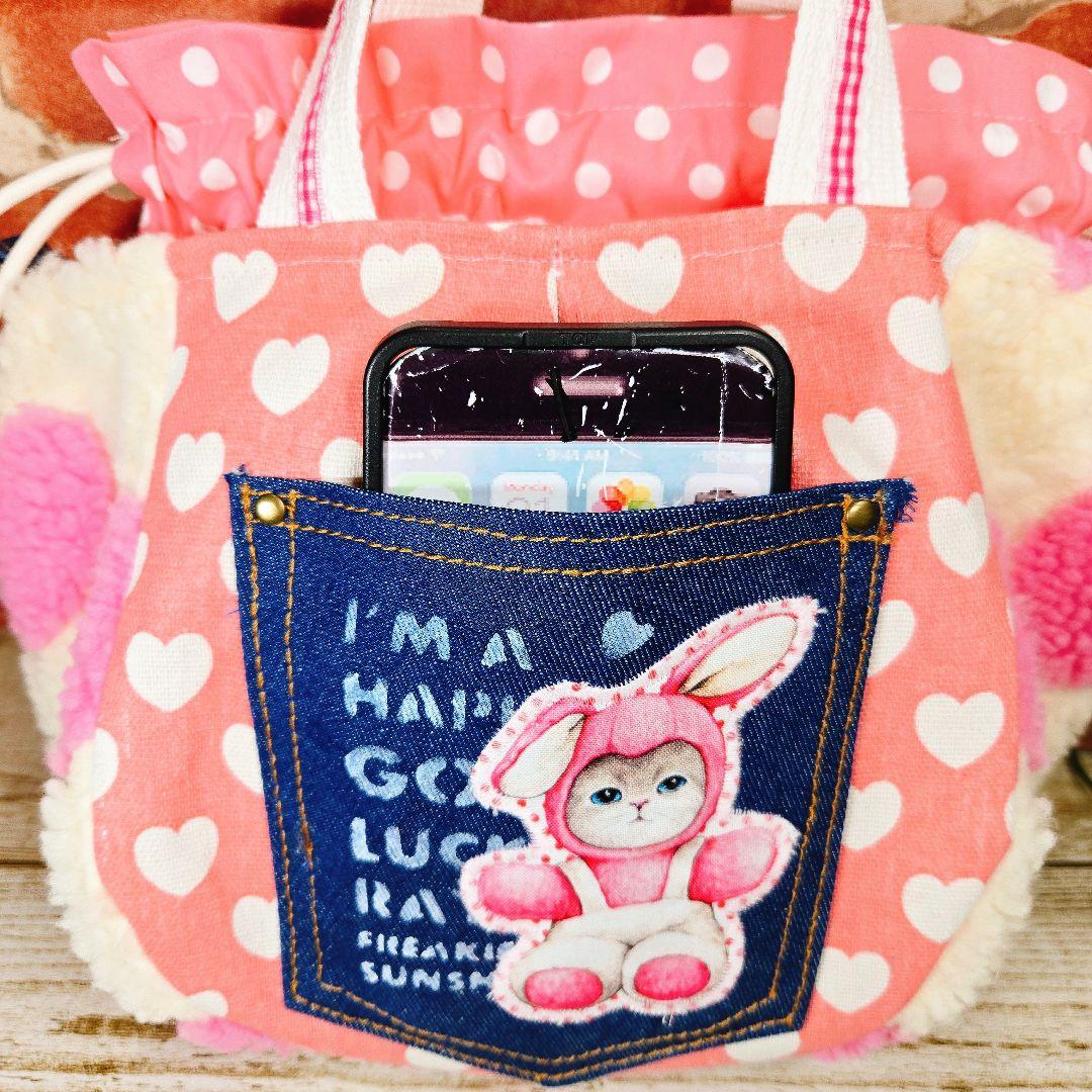 1/1ゆきそら③【ハート型巾着トートバッグ】6点