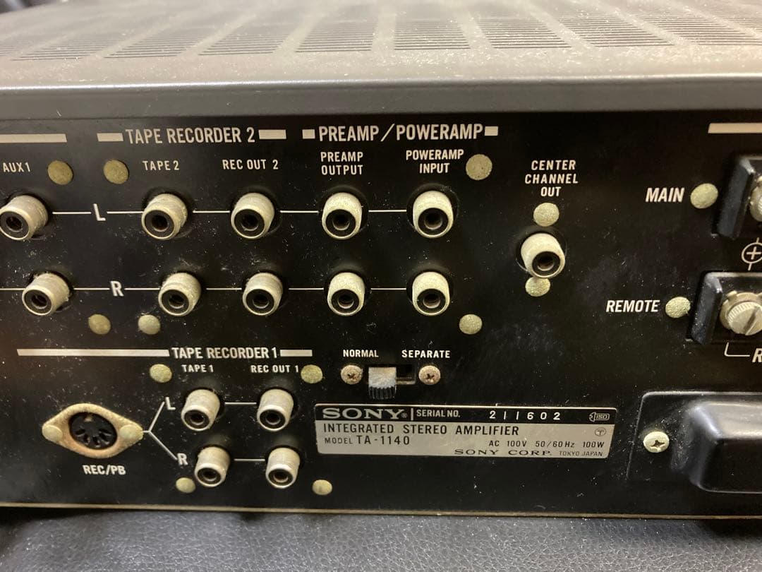 【音出確認済】SONY TA-1140プリメインアンプ