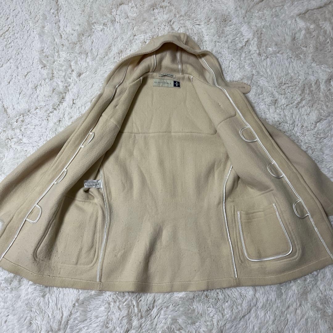 希少 グローバーオール ヘリンボーン　ダッフルコート L 白　美品