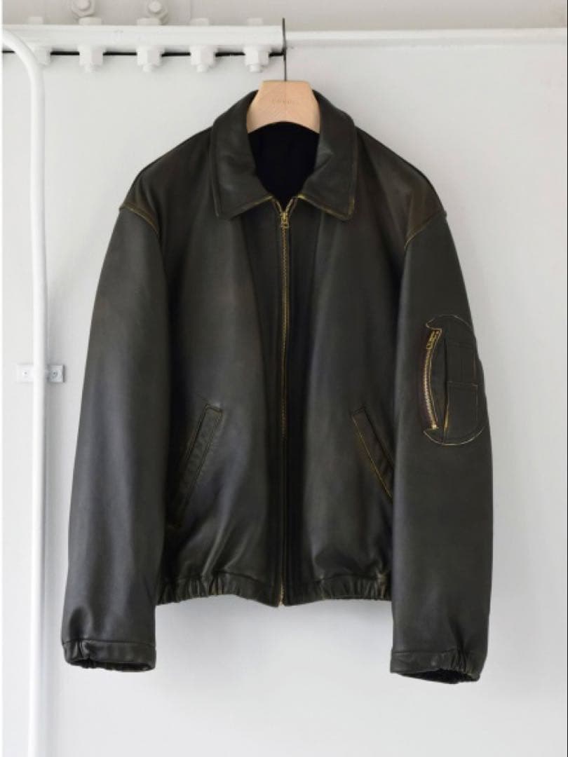 24SS comoli レザージップブルゾン サイズ1