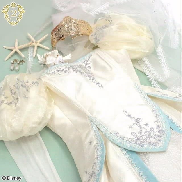 シークレットハニー アリエル ウェディングドレス+ティアラ 仮装 ブライド