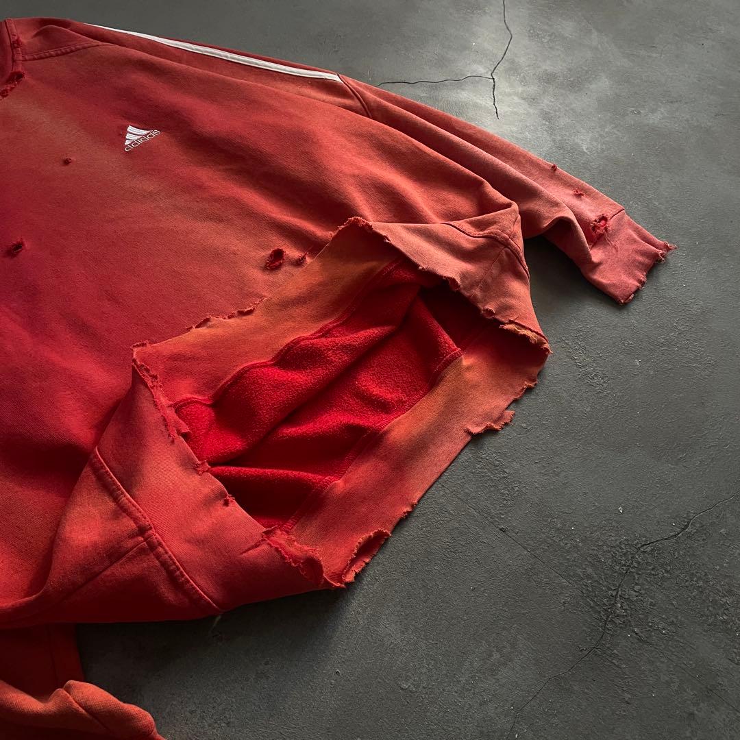 00's adidas”one point“broken boro sweat